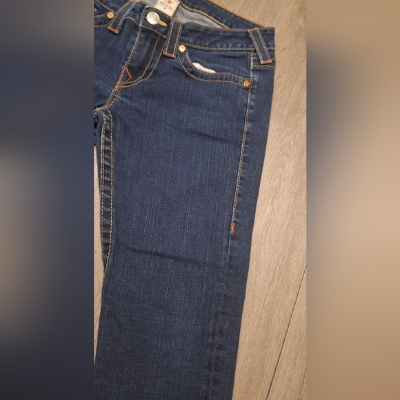 True Religion Jeans size 30 Waist 24 Leg  Stretch 3/4 Jeans - Picture 5 of 9
